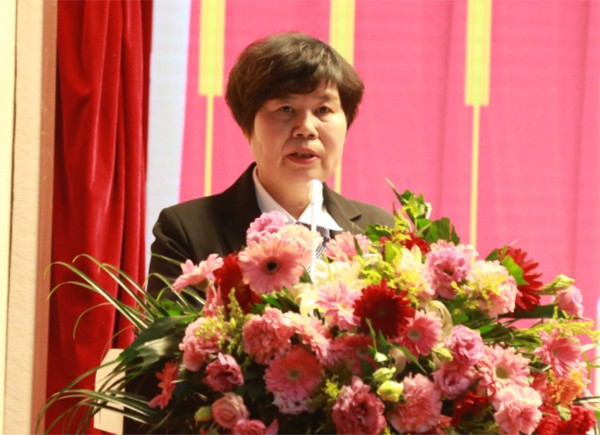 AK网第一届党委班子选举大会---徐州市树恩中学总校长薛淑萍同志致开幕辞